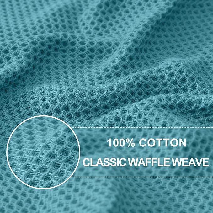 Homaxy 100% Cotton Waffle Weave Kitchen Dish Cloths, Quick Drying Dish Rags - Image 2