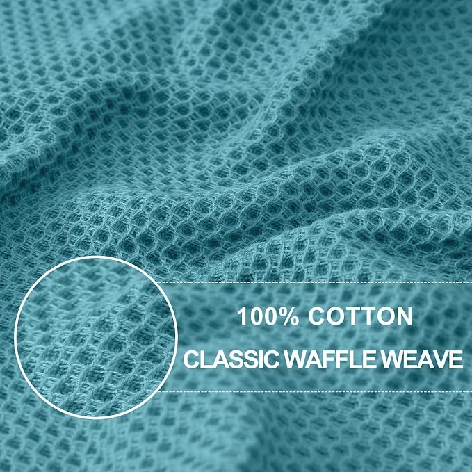 Homaxy 100% Cotton Waffle Weave Kitchen Dish Cloths, Ultra Soft Absorbent Quick - Image 2