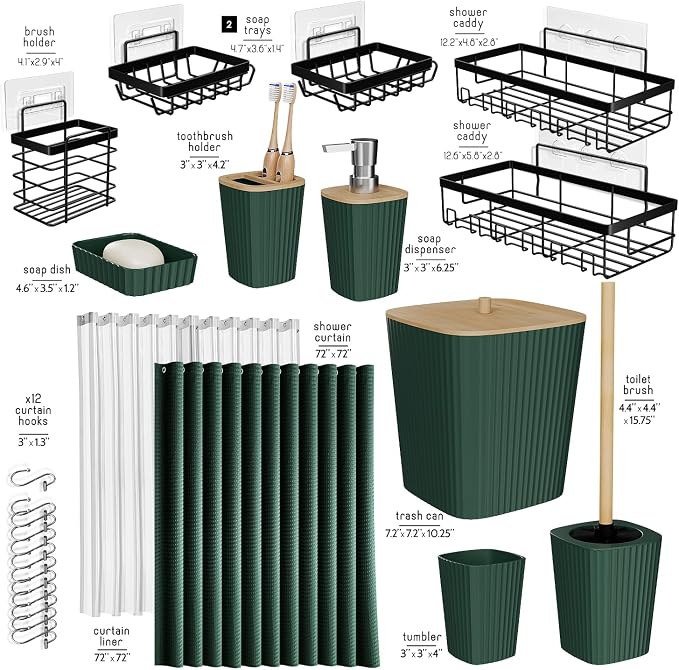 Clara Clark Bathroom Accessories Set - Image 3