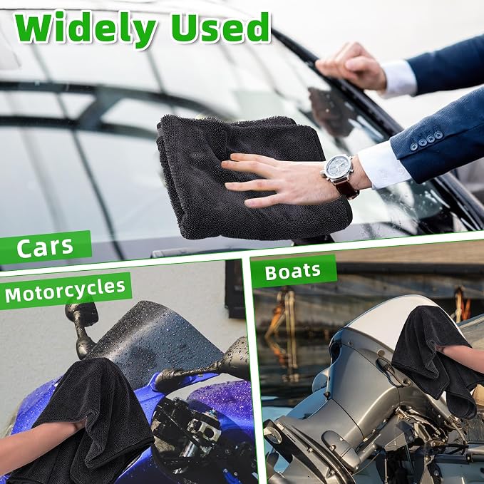 CADONO Huge Microfiber Car Drying Towel, Ultra Absorbent Microfiber Cleaning - Image 7