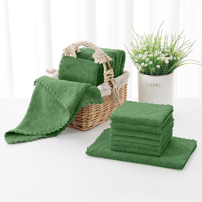 Homaxy Kitchen Towels and Dishcloths Set, 10 x 10 and 13 x 19 Inches, No Lint - Image 8
