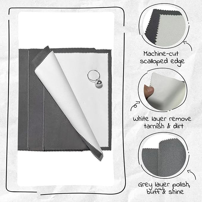 3PCS Silver Polishing Cloth, Suitable - Image 6