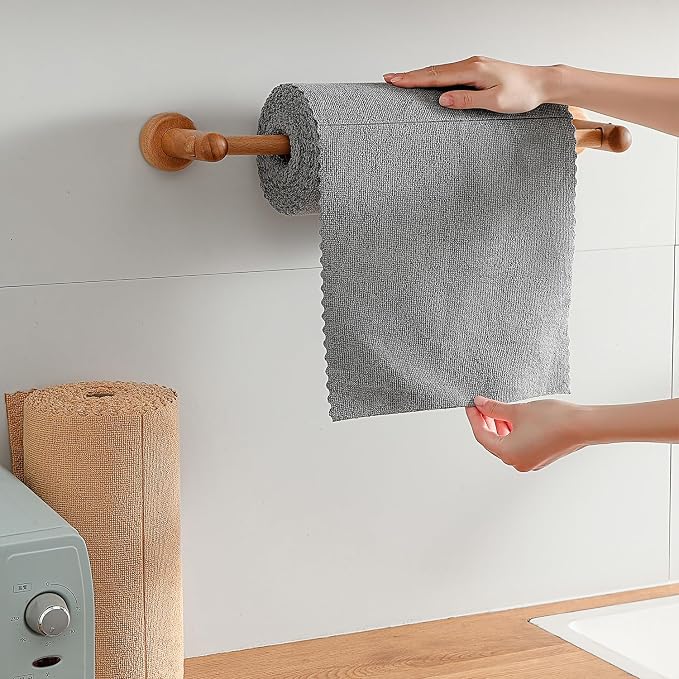 80 Pack Microfiber Cleaning Cloth Roll, Lint Free Rags & Tear Away Reusable - Image 4