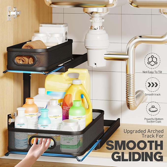 1-Pack Under Sink Storage Organizer - Image 4