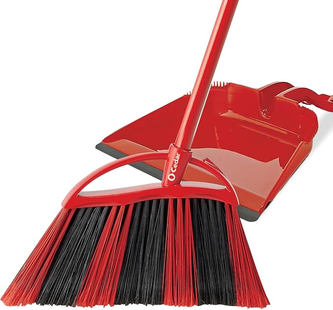 O-Cedar One Sweep Broom with Step-On Dustpan | Remove 99% with One | - Image 21
