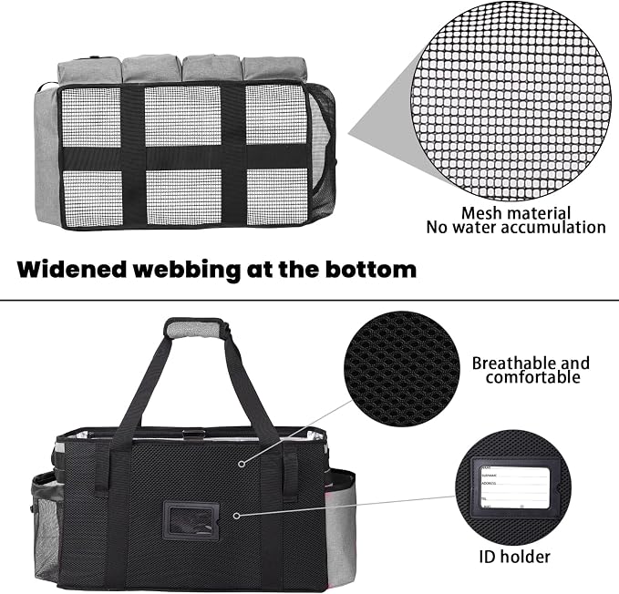 Extra large Cleaning Caddy Bag Built-in Sturdy Support Board, Cleaning Organizer - Image 6