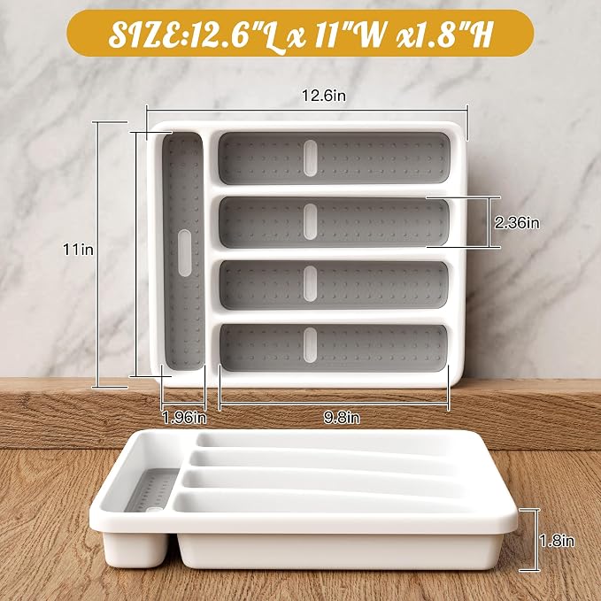 5-Slot Utensil Drawer Organizer - Image 5