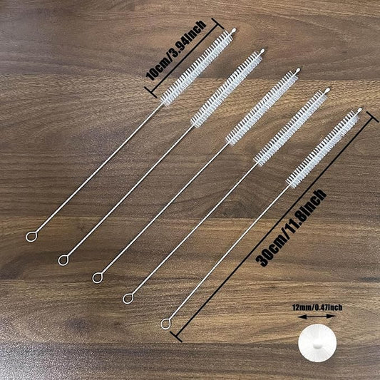 5 Pcs Straw Cleaner Brush, 11.8 Inch Reusable Extra Long Straw Cleaner - Image 2