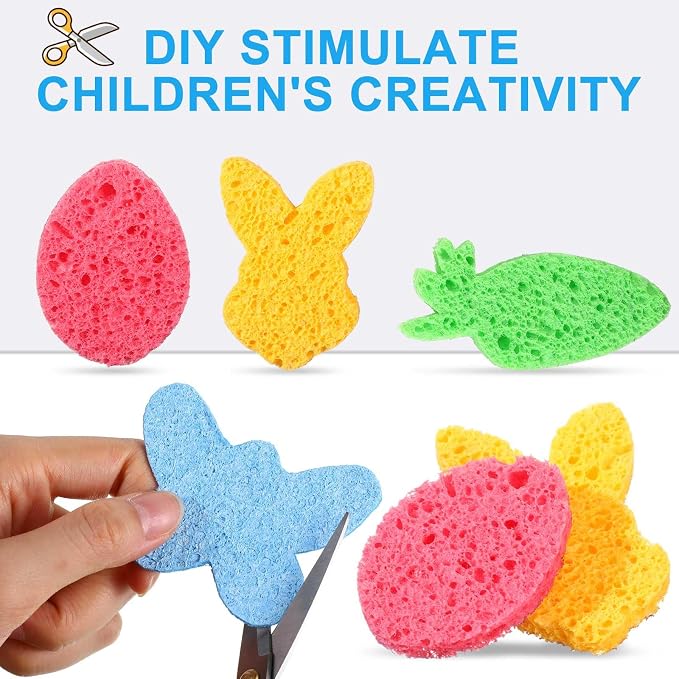 Zhengmy 200 Pieces Sponges Kitchen Compressed Sponges Bulk Natural Dish Sponge - Image 2