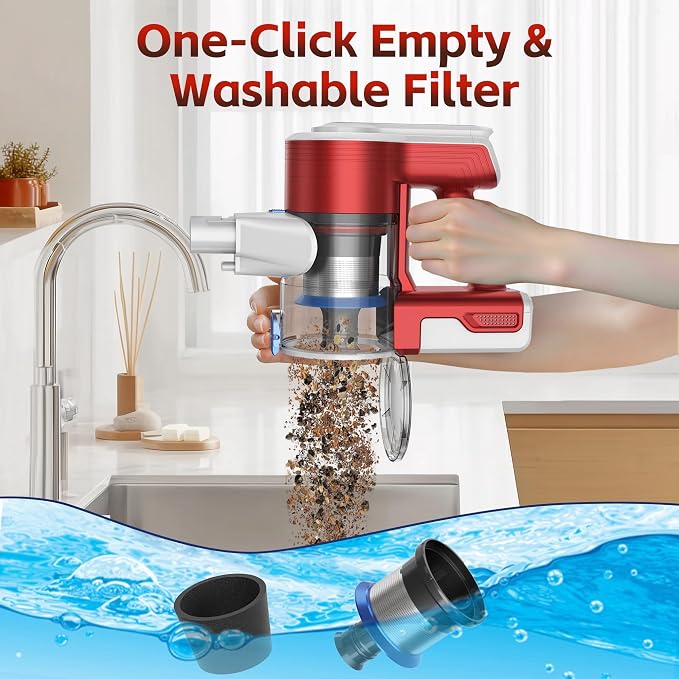 Cordless Vacuum Cleaner for Home, 45Kpa Lightweight Stick Vacuum - Image 8