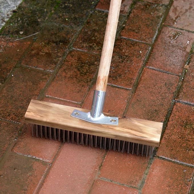 Vikye Scrub Brush with Long Handle, 7.9inch Heavy Duty Floor Scrubber Brush - Image 4