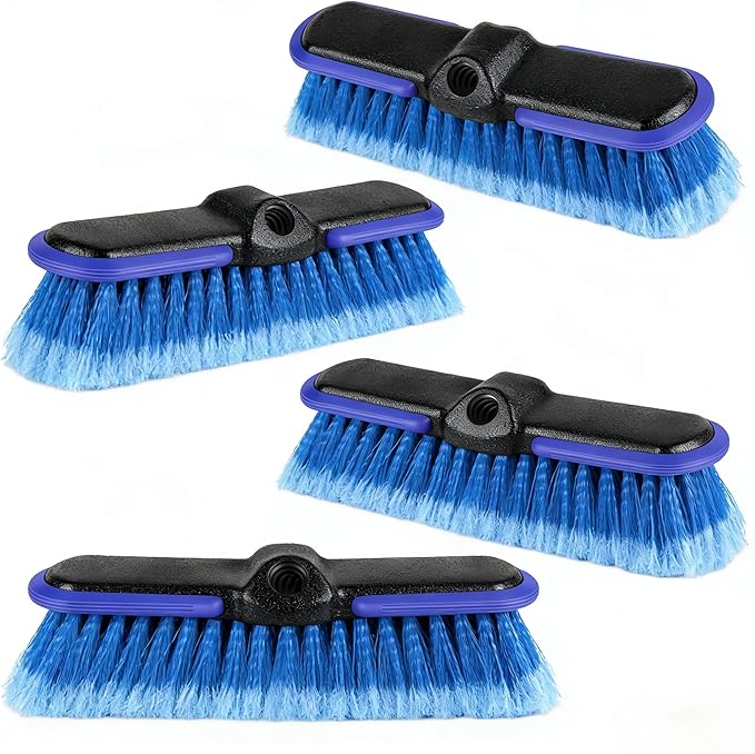 Car Wash Brush Head with Soft Bristle 10 Inch, Car Cleaning Brush with by Lunluarai