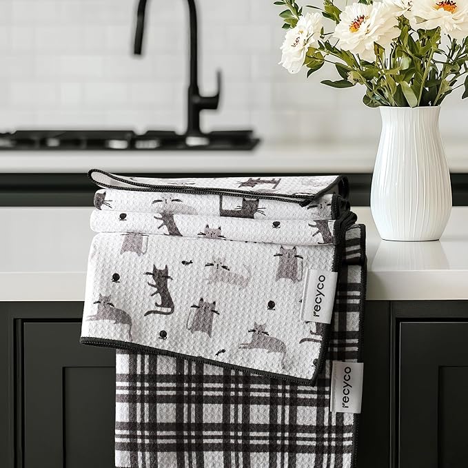 RECYCO Waffle Kitchen Towel Set of 2 by RECYCOHOMECOLLECTION