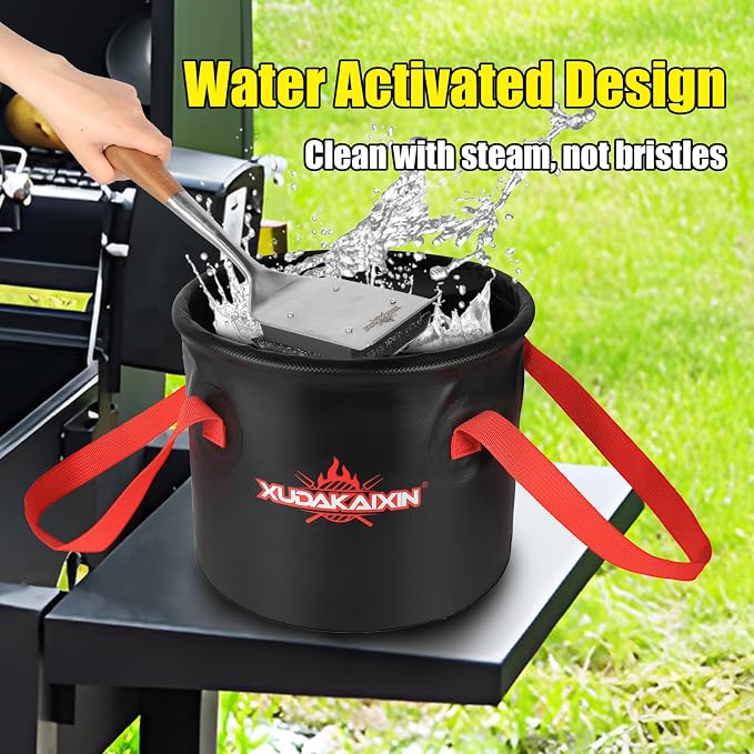 Upgraded Grill Brush Bristle Free, Water-Activated steam Effectively Cleans The - Image 2