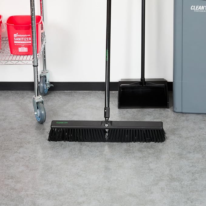 Restaurantware-BROOM HEAD ONLY: Clean Tek Professional 23.62-Inch Push Broom - Image 6