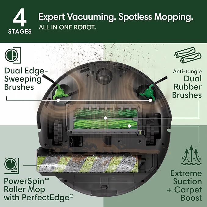 iRobot Roomba Max 705 Combo Robot Vacuum & Mop + AutoWash Dock – Extending - Image 4