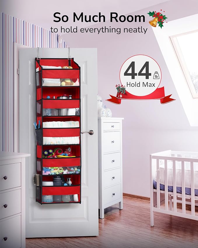 ULG 1 Pack Over The Door Organizer – 5 Shelf Door Organizer Hanging & 10 Side - Image 3