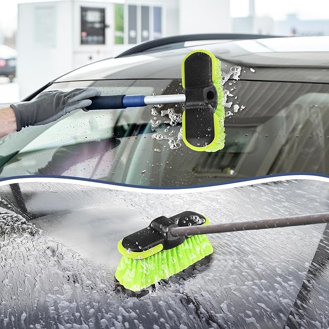 Car Wash Brush Head 8 ", Scrub Brush Attachment - Image 4