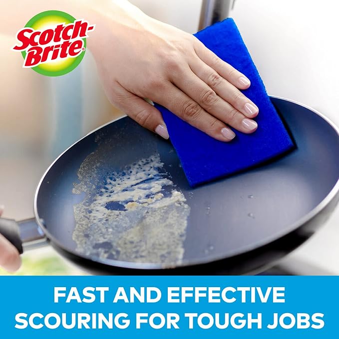 Scotch-Brite® Zero Scratch Scour Pad, 3 Scrubbing Pads, Non-Scratch Scouring - Image 5