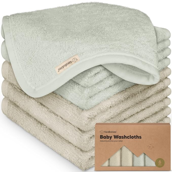 6-Pack Baby Washcloths by KeaBabies