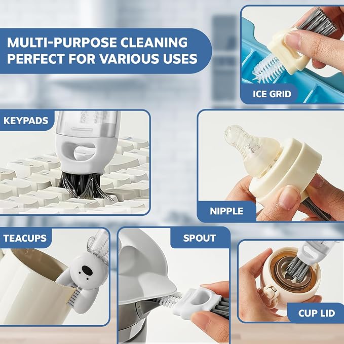 Cup Lid Cleaning Brush, 3 in 1 Lid Cleaner - Image 5