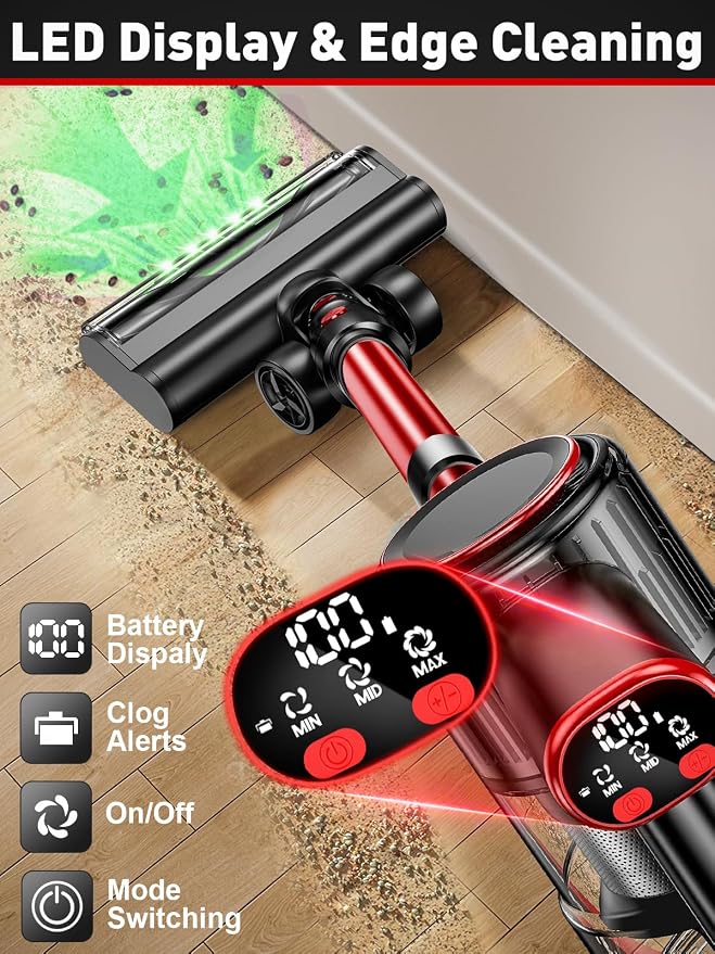 Cordless Vacuum Cleaner, 40KPA 8-in-1 Vacuum Cleaners - Image 3