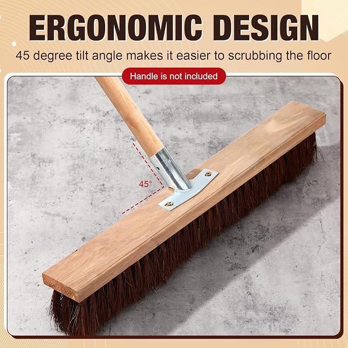 Vesici 6 Pcs Scrub Deck Brush Broom Heads Heavy Duty 19.7 x 2.4 Inch - Image 5