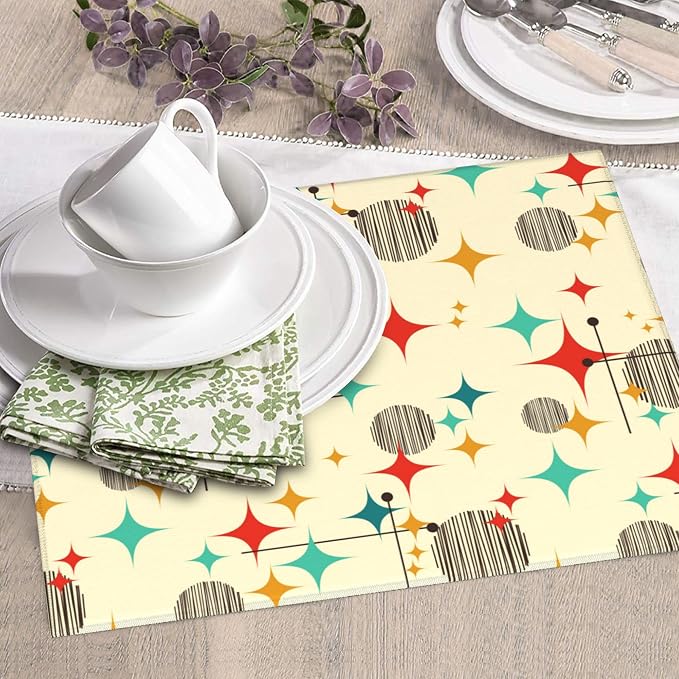 Mid Century Modern Atomic Retro Dish Drying Mat - Image 5