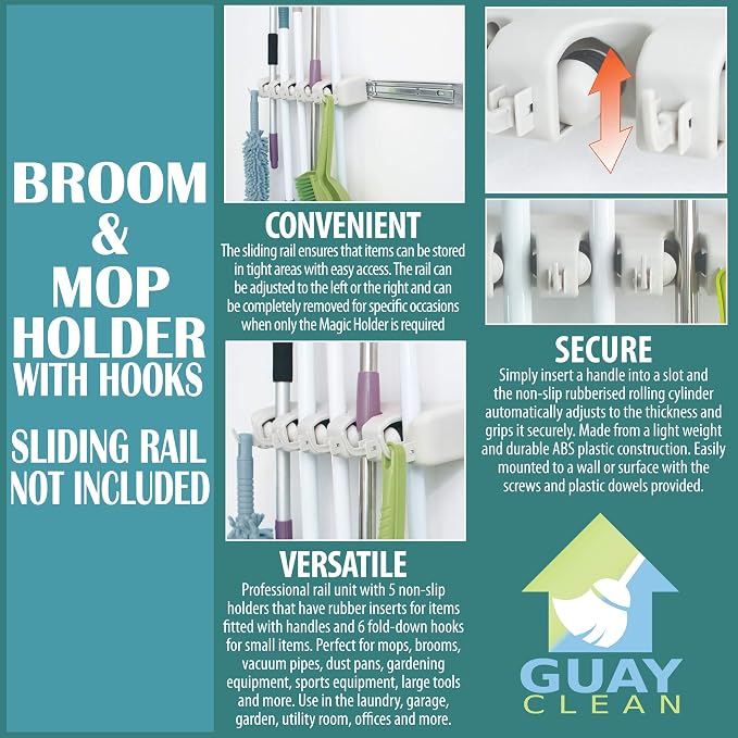 Guay Clean Broom and Mop Holder - Image 3