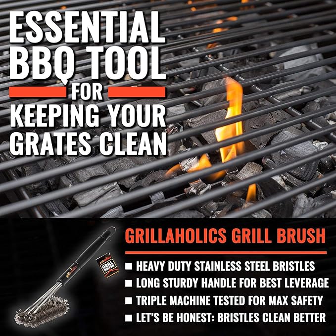 Grillaholics Essentials Grill Brush Steel - Image 2