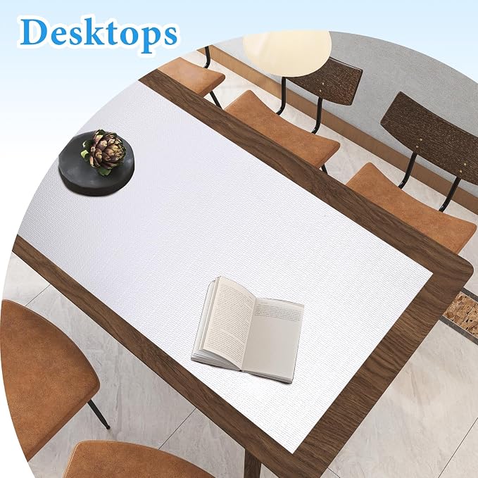 Shelf Liners for Kitchen Cabinets 12in x 30FT Non Adhesive Drawer Liner White - Image 7