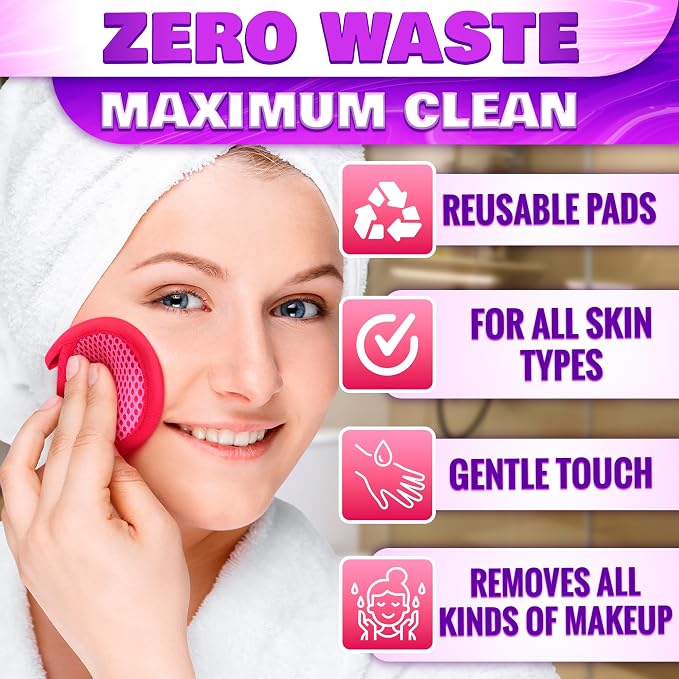 Makeup Remover Cloth Exfoliating Face Scrub - Image 4