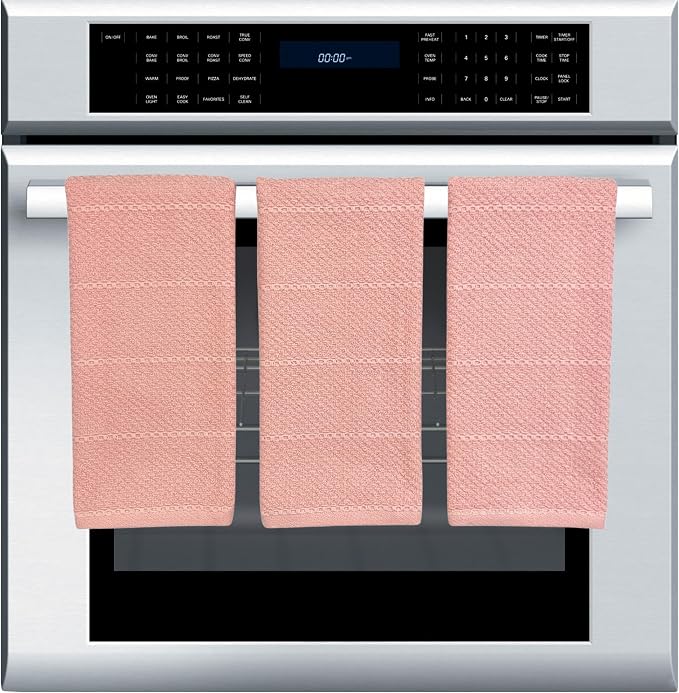 Serafina Home Light Pink Kitchen Hand Dish Towels: Oversized 28" x 18" - Image 8