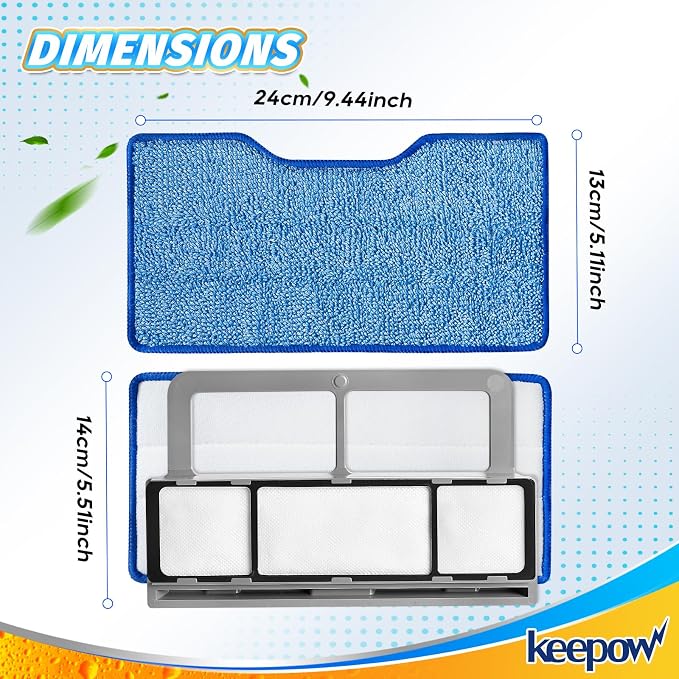 KEEPOW Reusable Mop Replacement Pads Compatible - Image 5