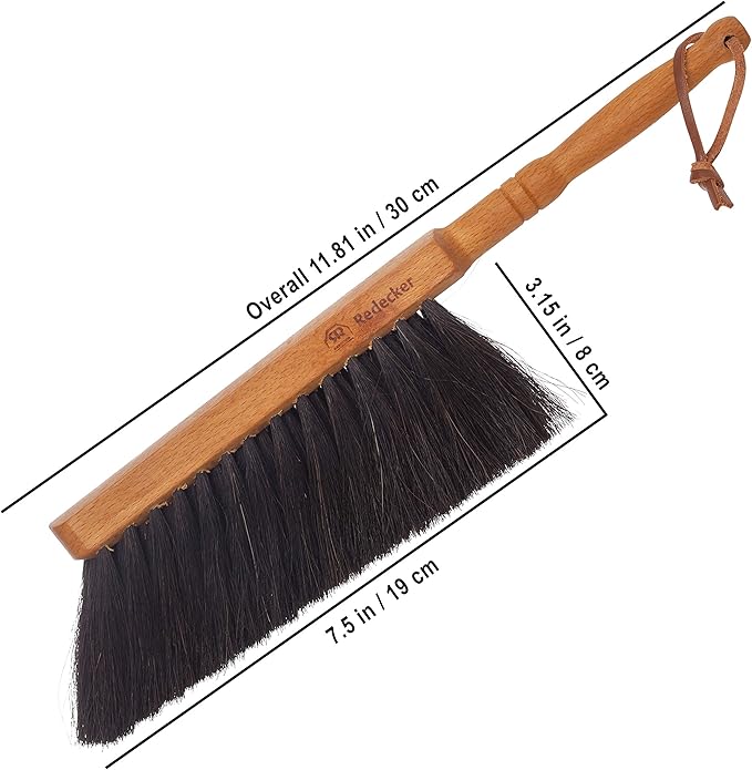 REDECKER Horsehair Fiber Hand Brush and Dust Pan Set - Image 2