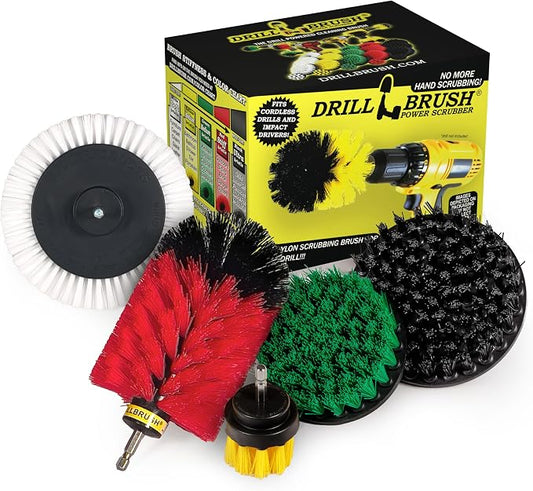 Drillbrush Multi-Surface Drill Brush Attachments Set by Drillbrush