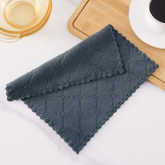 Homaxy 24 Pack Kitchen Dish Cloths, Super Soft and Absorbent Coral Velvet Dish - Image 7