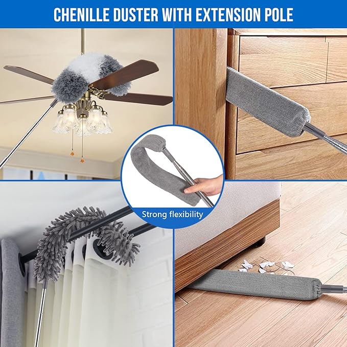Microfiber Feather Duster Kit - Image 2