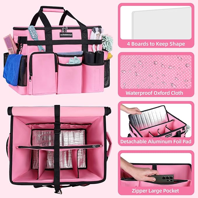 Extra Large Rolling Cleaning Caddy Bag - Image 3