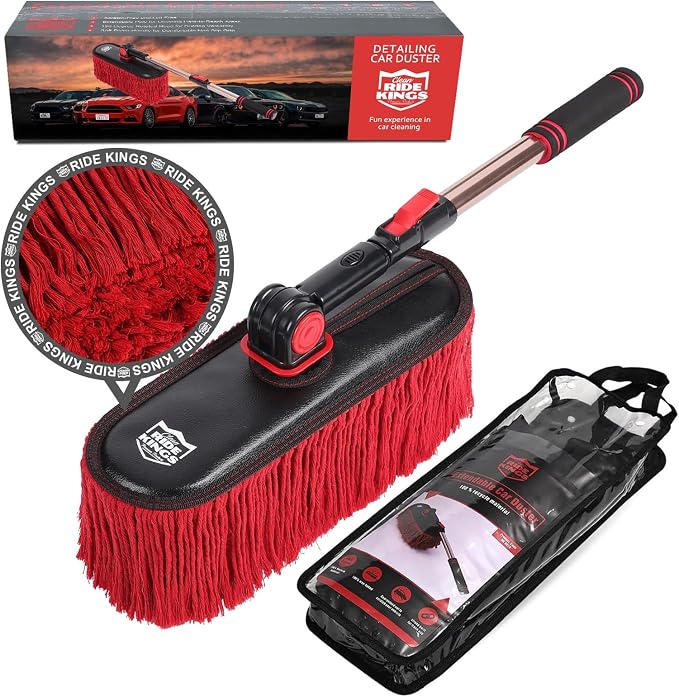 Car Duster Exterior Scratch Free, Soft Brush Kit by RIDEKINGS