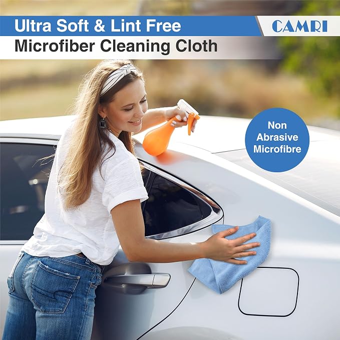CAMRI Microfiber Towel Cleaning Cloth – Pack of 12, Size 12.6” x 12.6” - Image 8