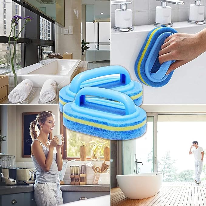 2pcs Household Cleaning Tools Quality Sponge Cleaning Brush - Image 9