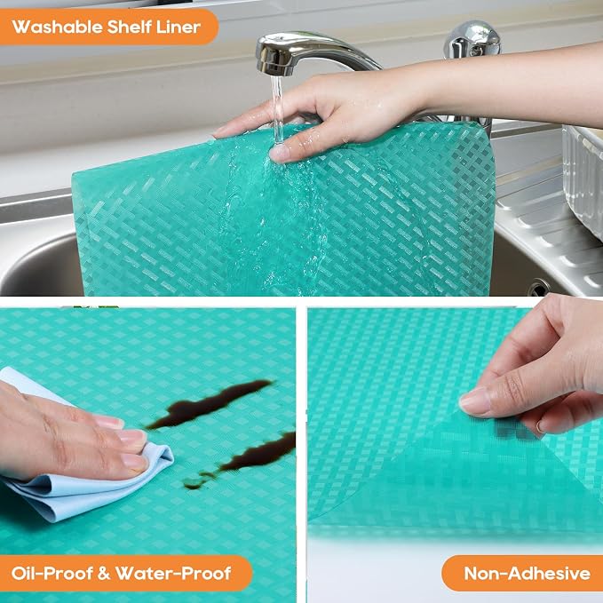 Shelf Liners for Kitchen Cabinets, Waterproof and Oil-Proof Kitchen Cupboard - Image 4