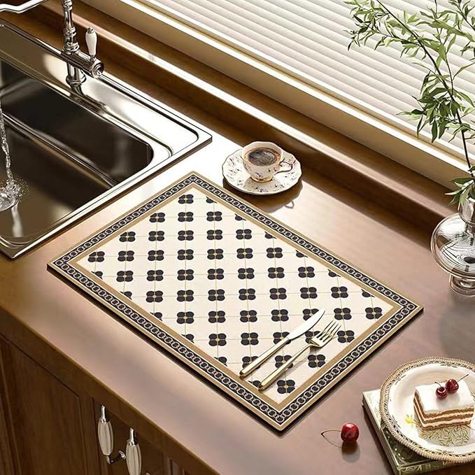 Dish Drying Mat by tatibanajewelry