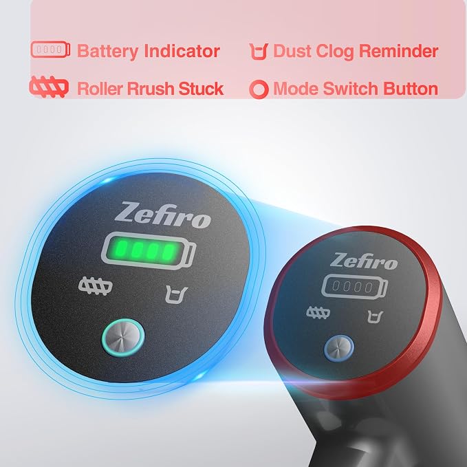 Zefiro Cordless Vacuum Cleaner for Home, 450W /40Kpa 50Mins Stick Vacuum - Image 4