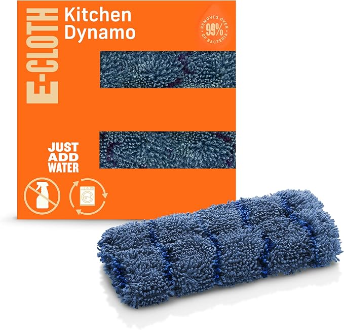 E-Cloth Kitchen Dynamo, Premium Microfiber Non-Scratch Kitchen Dish Scrubber by E-Cloth