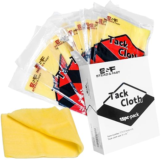 S&F STEAD & FAST Tack Cloth for Painting, 15-pc Premium Tack Cloths for by SFSTEADFAST