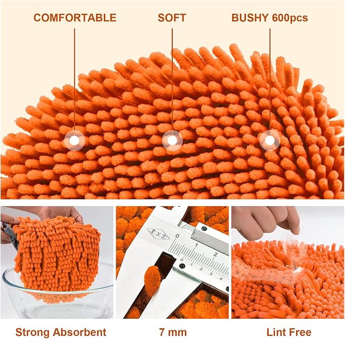 Ordenado 62" Car Wash Brush Kit Mitt Mop Sponge - Image 7