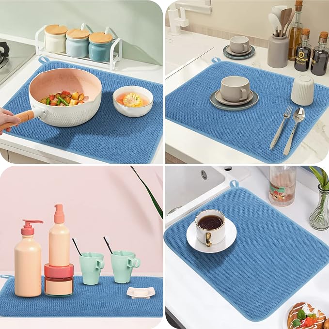 Microfiber Dish Drying Mat, Super Absorbent Kitchen Dish Drying Pad - Image 5