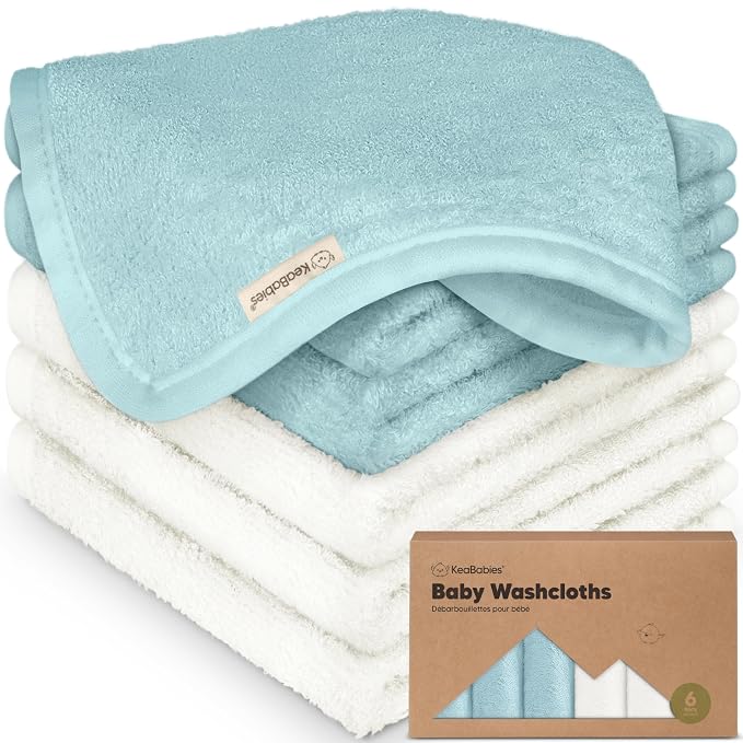 6-Pack Baby Washcloths by KeaBabies